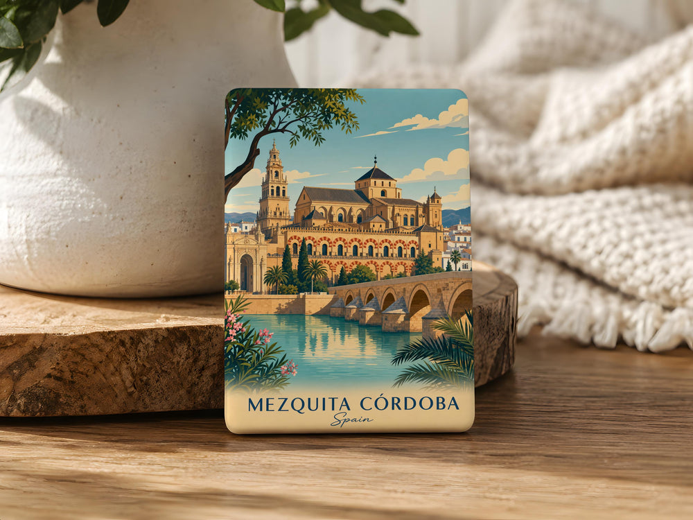 Mezquita of Cordoba Fridge Magnet, Great Mosque Cathedral of Córdoba Souvenir Magnet, Spain Landmark Refrigerator Magnet