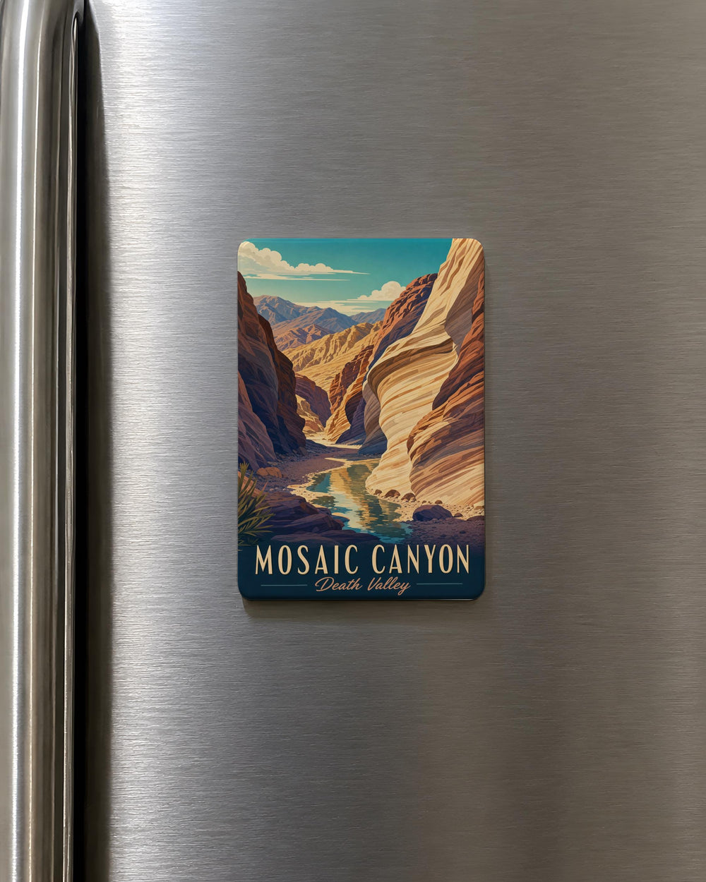 Death Valley Mosaic Canyon Fridge Magnet, California Desert Canyon Souvenir Magnet, National Park Travel Keepsake Magnet