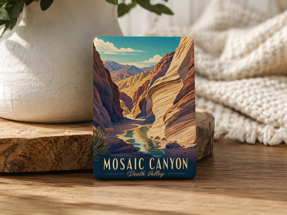 Death Valley Mosaic Canyon Fridge Magnet, California Desert Canyon Souvenir Magnet, National Park Travel Keepsake Magnet