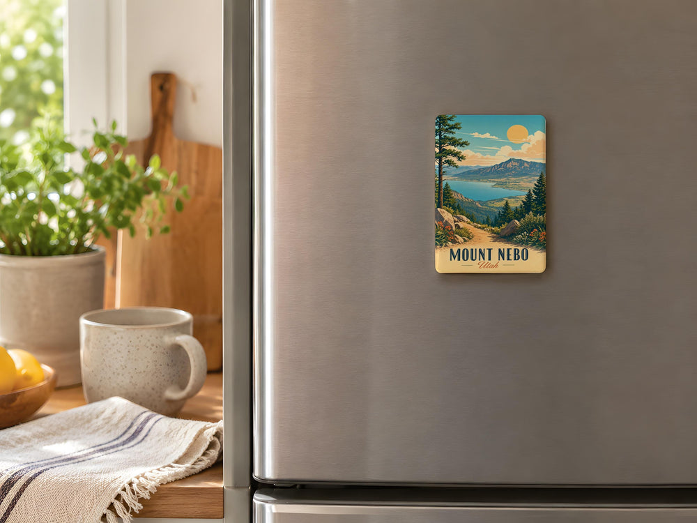 Mount Nebo Utah Fridge Magnet, Mount Nebo Scenic Souvenir Magnet, Utah Mountain Landmark Travel Keepsake Magnet