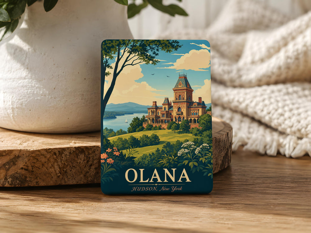 Olana State Historic Site Fridge Magnet, Hudson Valley Landmark Souvenir, New York Historic Home & Landscape Magnet