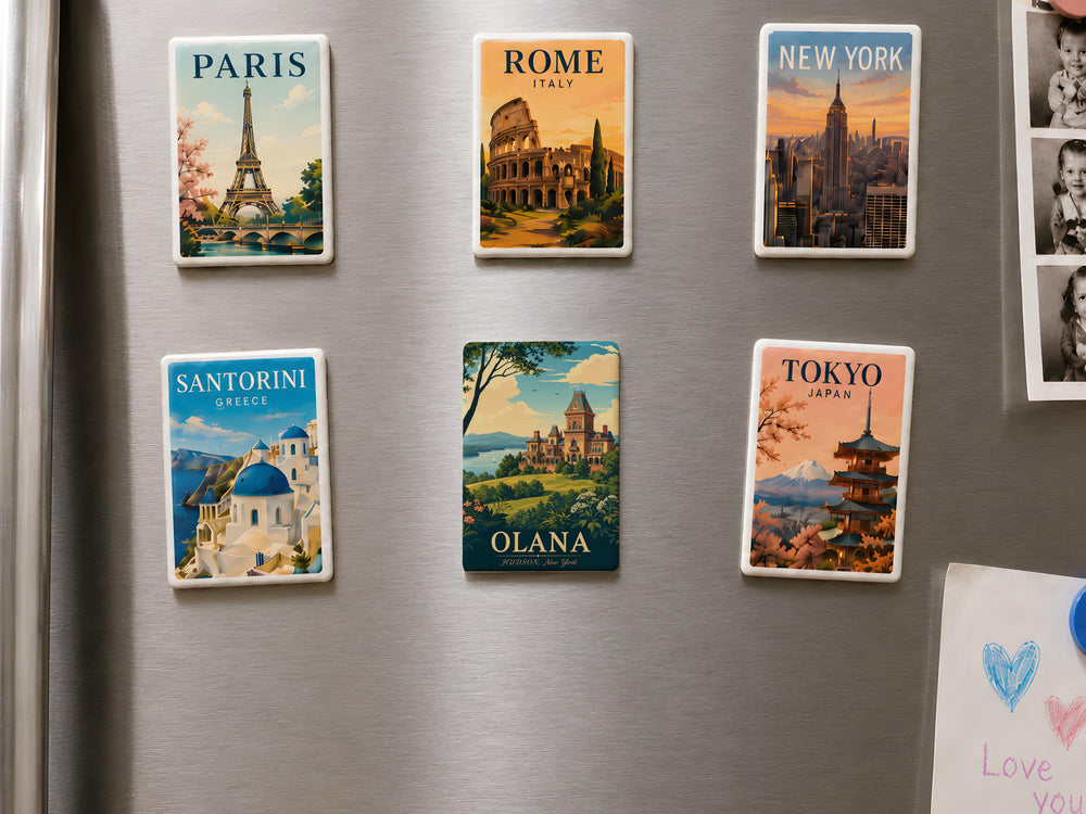 Olana State Historic Site Fridge Magnet, Hudson Valley Landmark Souvenir, New York Historic Home & Landscape Magnet