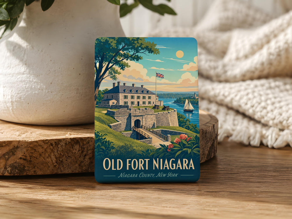 Old Fort Niagara Fridge Magnet, Historic Fort Landmark Souvenir Magnet, Niagara NY Travel Keepsake Magnet