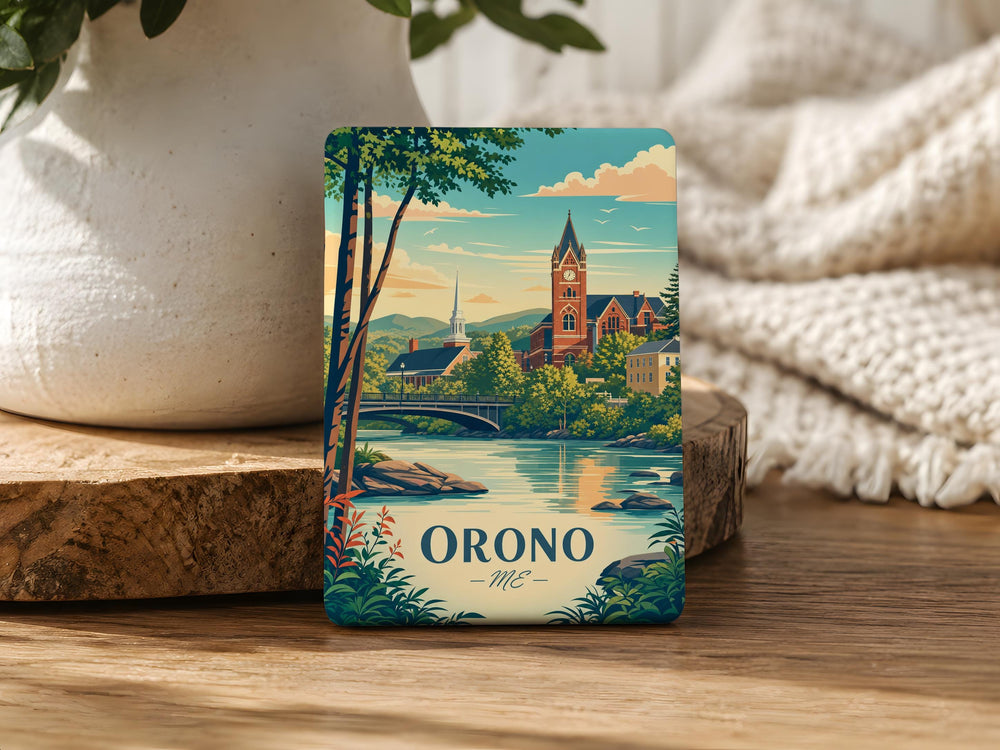 Orono Maine Fridge Magnet, Orono ME Souvenir Magnet, Maine College Town Gift, New England Travel Keepsake Magnet
