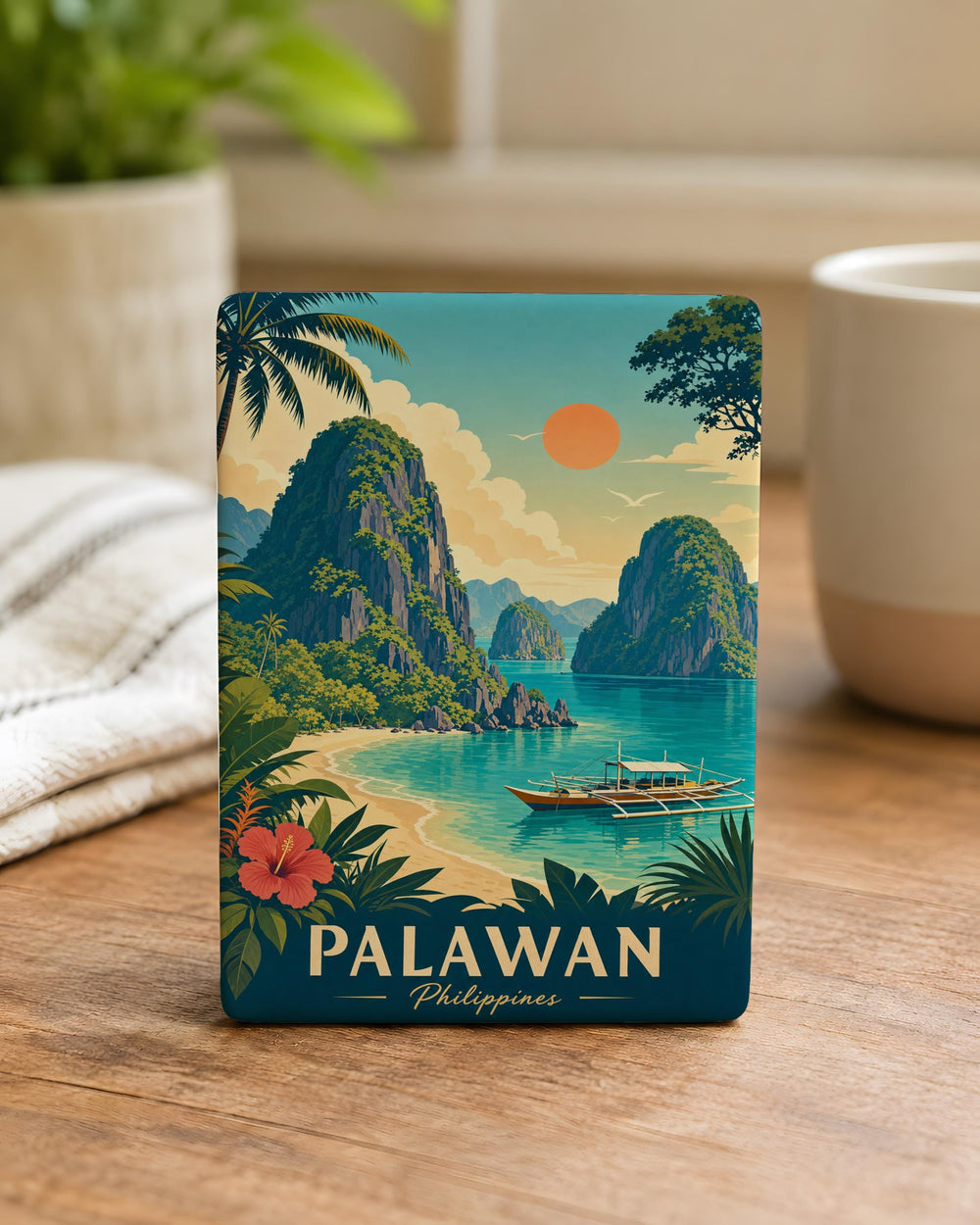 Palawan Philippines Fridge Magnet, Palawan Souvenir Magnet, Philippines Travel Gift, Palawan Island Keepsake Magnet
