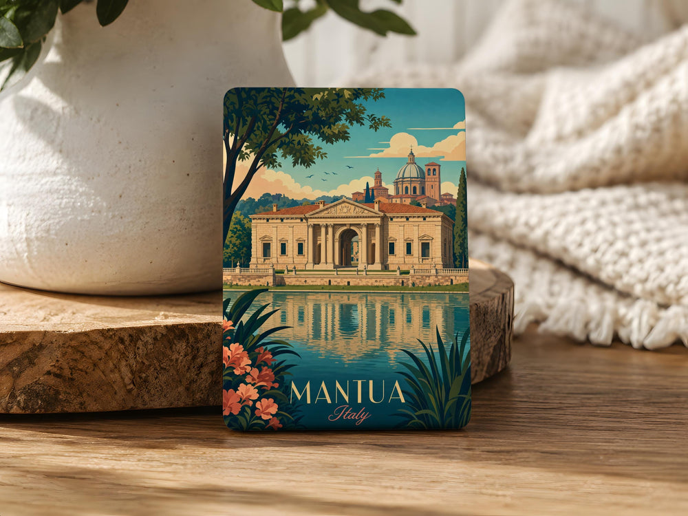 Palazzo Te Mantua Fridge Magnet, Italy Palace Landmark Souvenir Magnet, Mantua Travel Gift Kitchen Decor Magnet