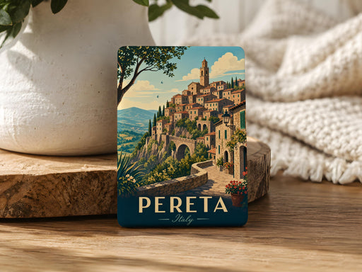 Pereta Italy Fridge Magnet, Pereta Village Souvenir, Italian Travel Keepsake, Italy Town Landmark Magnet, Tuscany Gift