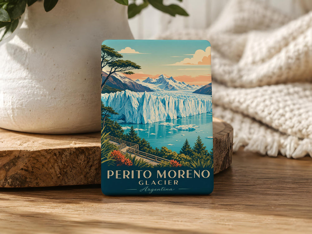Perito Moreno Glacier Fridge Magnet, Patagonia Argentina Souvenir Magnet, Glacier Landscape Travel Keepsake Magnet