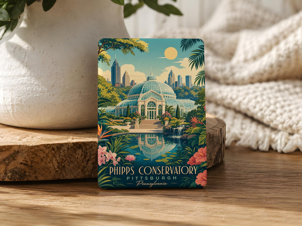 Phipps Conservatory Fridge Magnet, Pittsburgh Botanical Garden Landmark Souvenir Magnet, Glasshouse Greenhouse Travel Keepsake