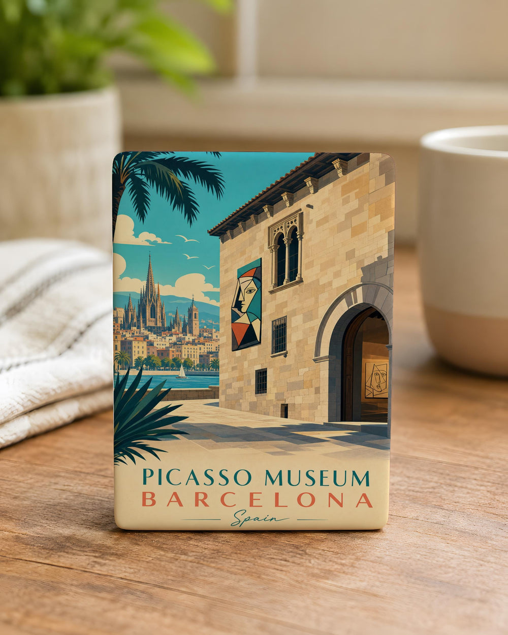 Picasso Museum Barcelona Fridge Magnet, Barcelona Spain Museum Souvenir Magnet, Travel Landmark Refrigerator Magnet