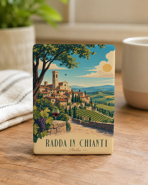 Radda in Chianti Fridge Magnet, Tuscany Italy Travel Souvenir, Chianti Wine Region Keepsake, Italian Village Gift