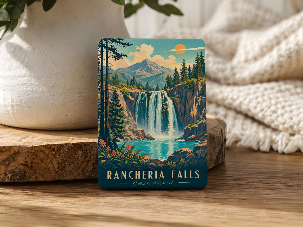 Rancheria Falls Fridge Magnet, Yosemite National Park Waterfall Souvenir Magnet, California Nature Travel Gift