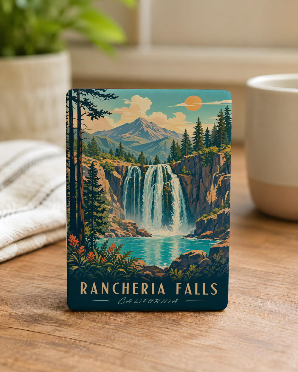 Rancheria Falls Fridge Magnet, Yosemite National Park Waterfall Souvenir Magnet, California Nature Travel Gift