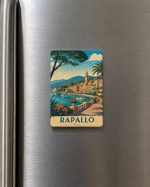Rapallo Italy Fridge Magnet, Rapallo Liguria Souvenir Magnet, Italian Riviera Travel Gift, Rapallo Coastal Town Keepsake Magnet