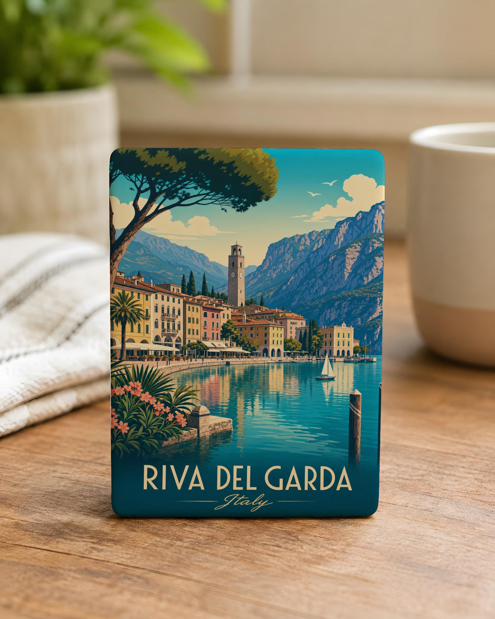 Riva del Garda Fridge Magnet, Lake Garda Italy Souvenir Magnet, Northern Italy Travel Gift, Riva del Garda Landmark Magnet