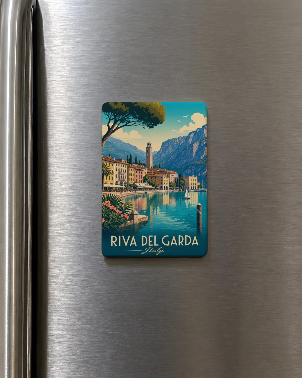 Riva del Garda Fridge Magnet, Lake Garda Italy Souvenir Magnet, Northern Italy Travel Gift, Riva del Garda Landmark Magnet