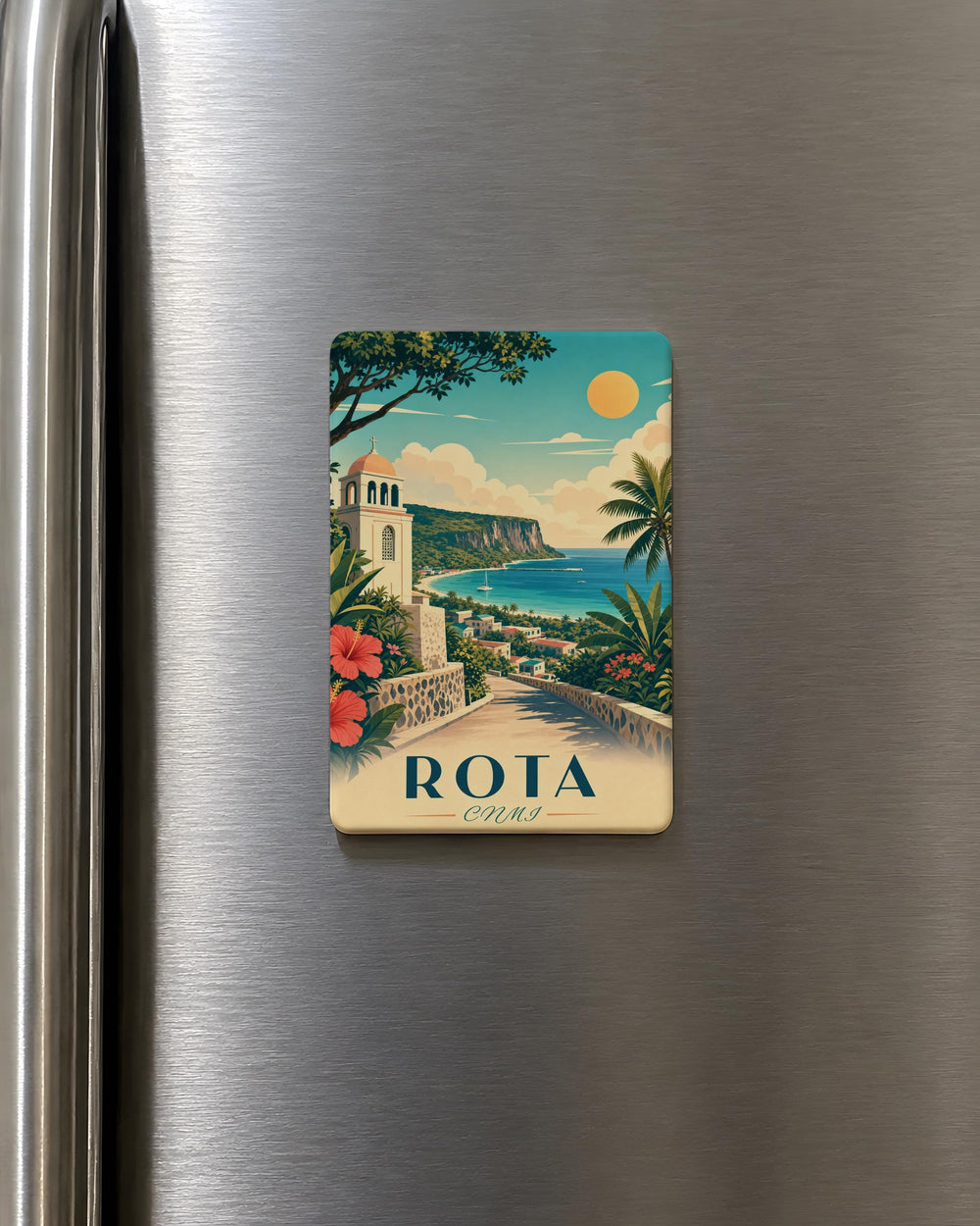 Rota CNMI Fridge Magnet, Northern Mariana Islands Souvenir Magnet, Rota Island Travel Keepsake Magnet