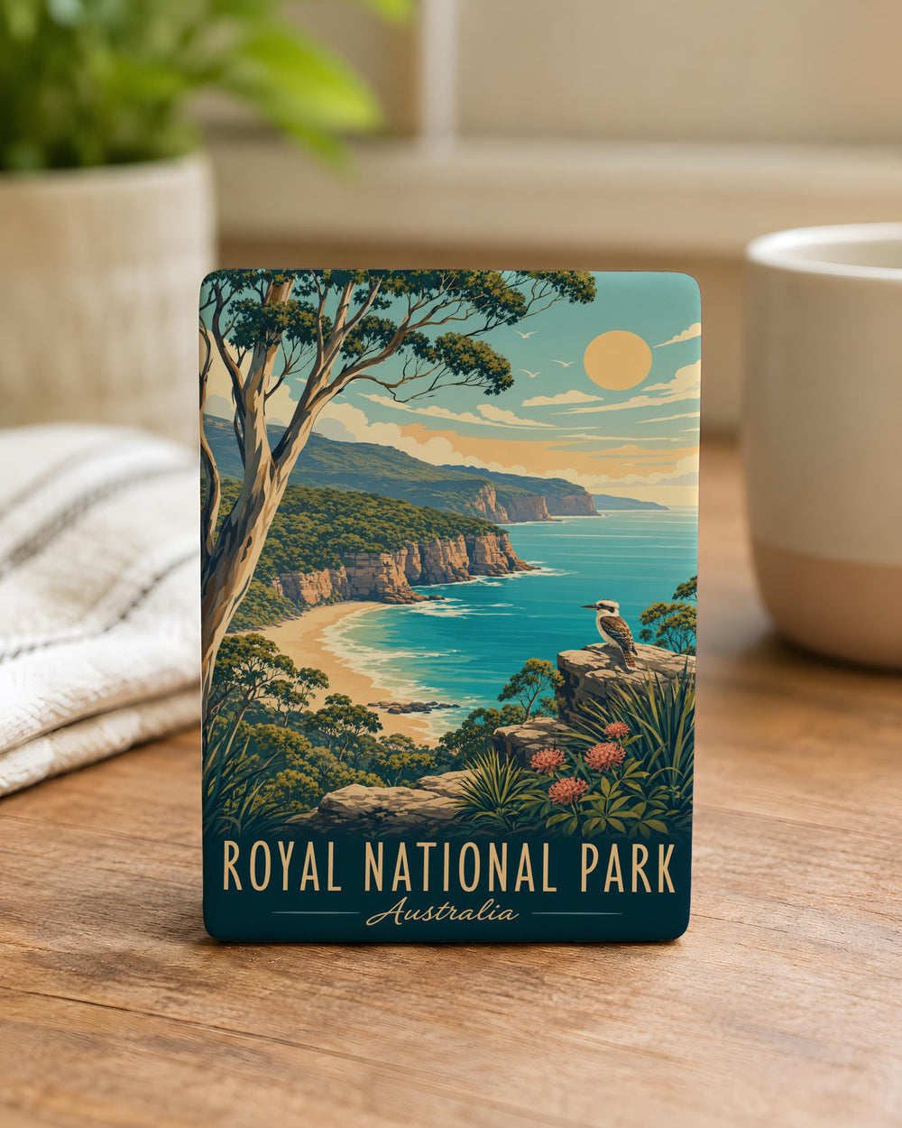 Royal National Park Australia Fridge Magnet, Sydney New South Wales Souvenir, Coastal Bushland Hiking Travel Keepsake Magnet