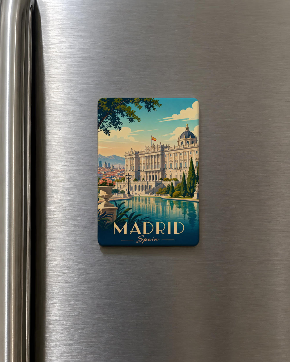 Royal Palace Madrid Fridge Magnet, Madrid Spain Landmark Souvenir Magnet, Spanish Travel Gift, Palacio Real de Madrid Magnet