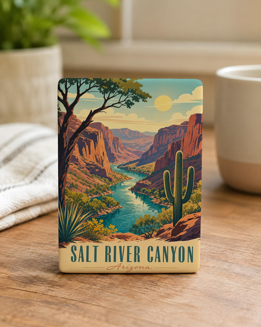 Salt River Canyon Arizona Fridge Magnet, Salt River Scenic Canyon Souvenir Magnet, Arizona Travel Gift Magnet