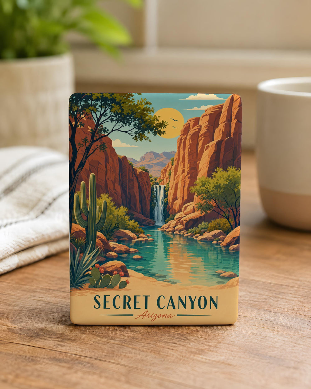 Secret Canyon Arizona Fridge Magnet, Antelope Canyon Slot Canyon Souvenir, Page AZ Travel Gift, Southwest Desert Landmark Magnet