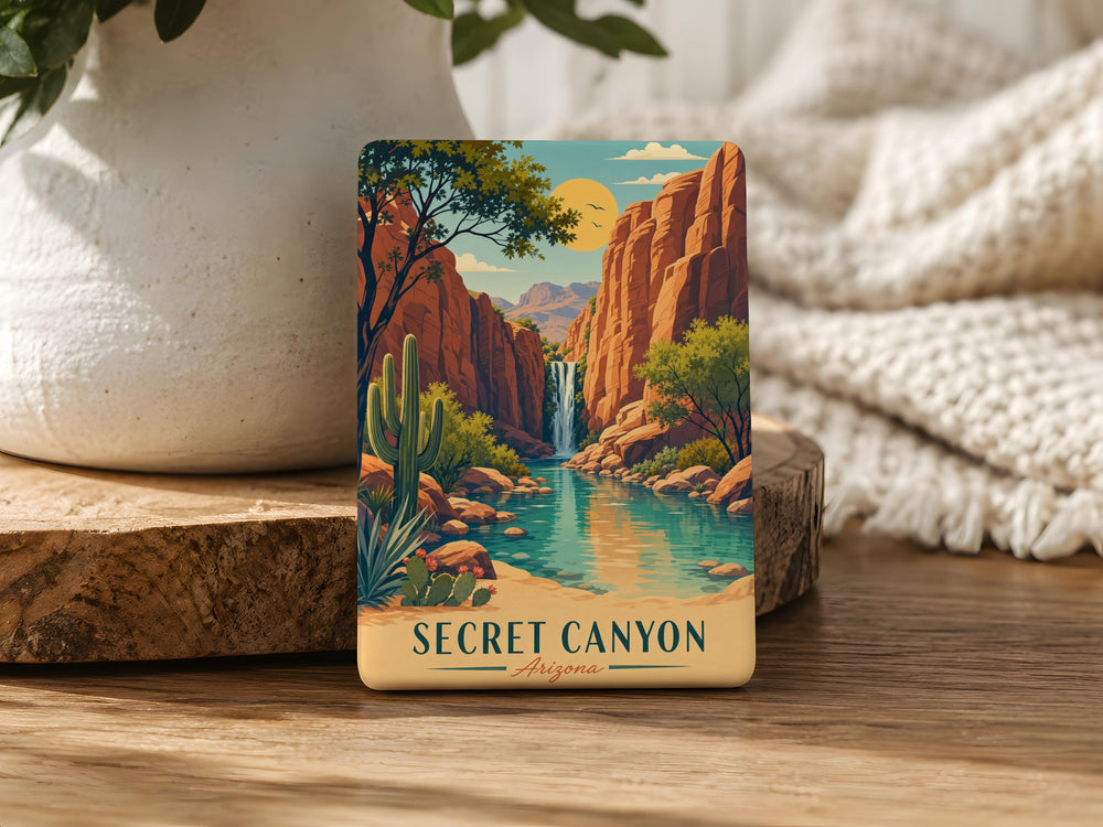 Secret Canyon Arizona Fridge Magnet, Antelope Canyon Slot Canyon Souvenir, Page AZ Travel Gift, Southwest Desert Landmark Magnet