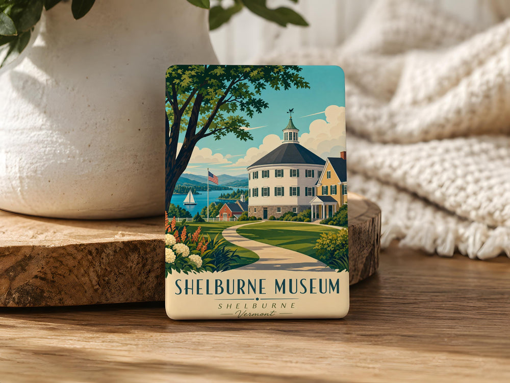 Shelburne Museum Fridge Magnet, Vermont Museum Souvenir, Shelburne VT Travel Keepsake Magnet, Museum Gift Magnet