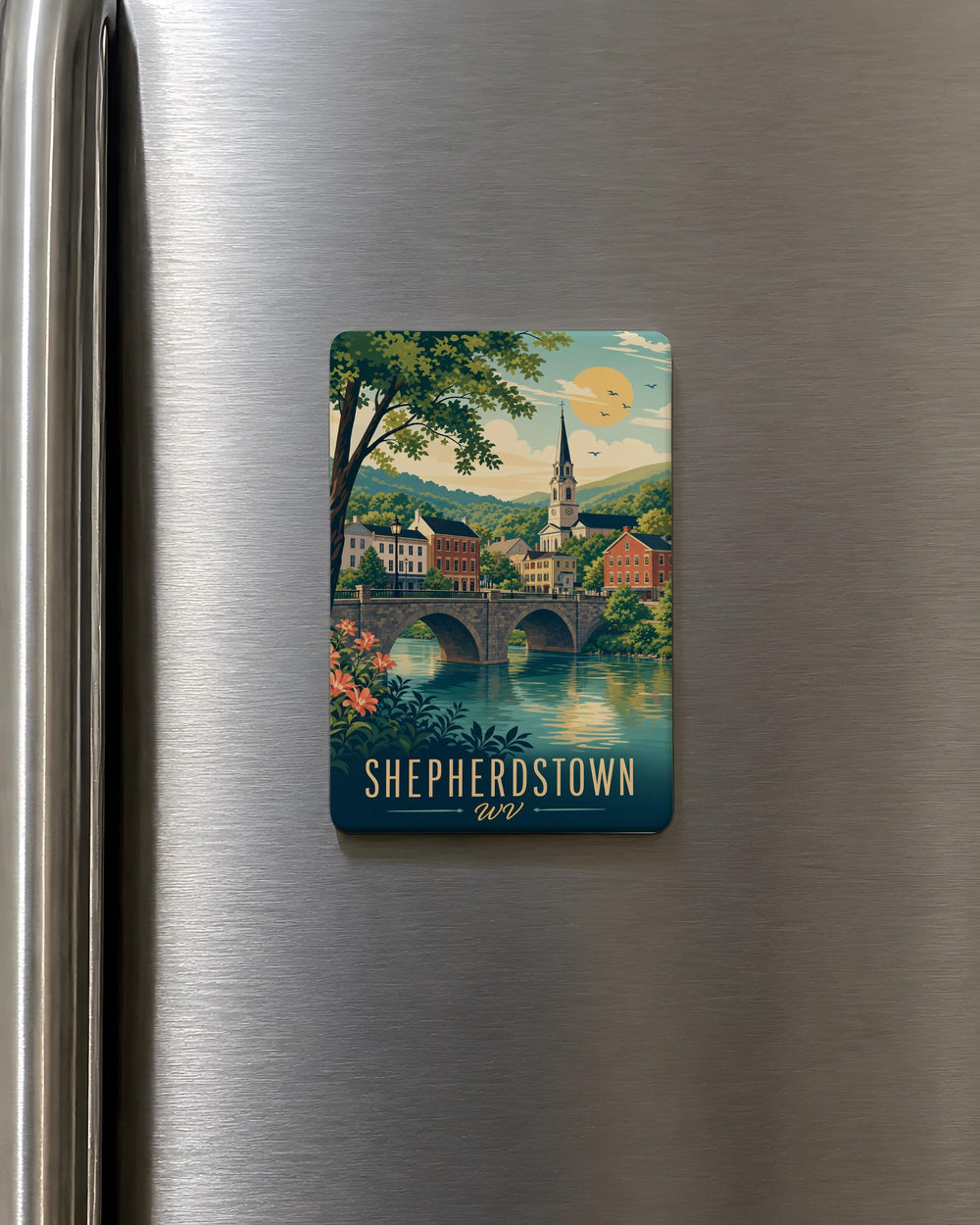 Shepherdstown WV Fridge Magnet, Shepherdstown West Virginia Souvenir Magnet, Historic Town Travel Keepsake Magnet