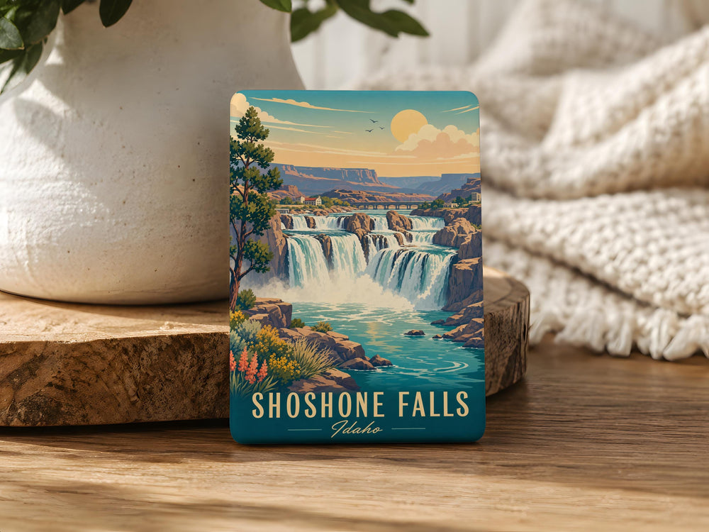 Shoshone Falls Idaho Fridge Magnet, Twin Falls Travel Souvenir, Snake River Canyon Landmark Keepsake Magnet