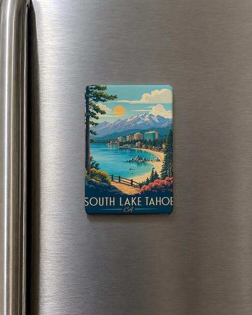 South Lake Tahoe CA Fridge Magnet, Lake Tahoe California Souvenir Magnet, South Lake Tahoe Travel Gift, Tahoe Vacation Keepsake