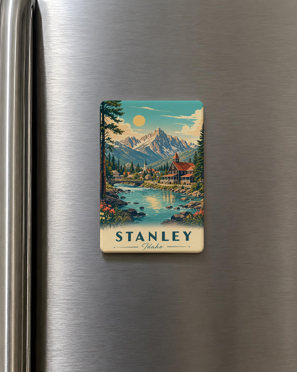 Stanley ID Fridge Magnet, Stanley Name Badge Magnet, Personalized ID Card Magnet, Custom Office Badge Holder Magnet