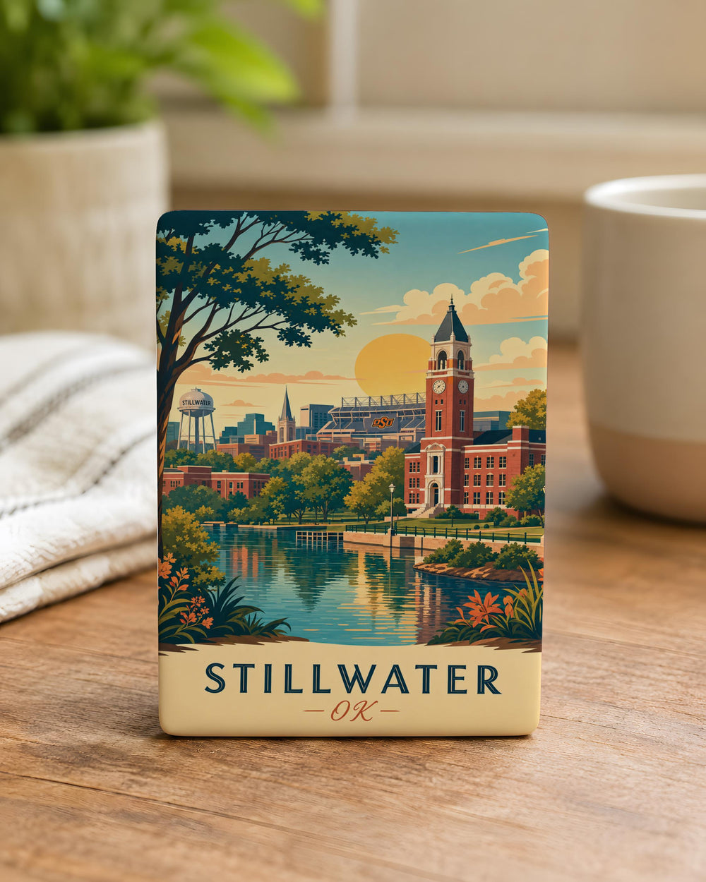 Stillwater OK Fridge Magnet, Stillwater Oklahoma Souvenir Magnet, Stillwater City Magnet, Oklahoma Travel Gift Magnet