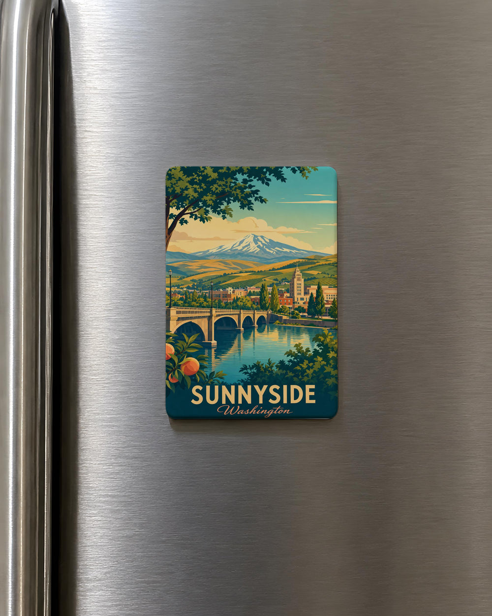 Sunnyside Washington Irving Fridge Magnet, Sunnyside WA Souvenir Magnet, Washington State Travel Gift Magnet