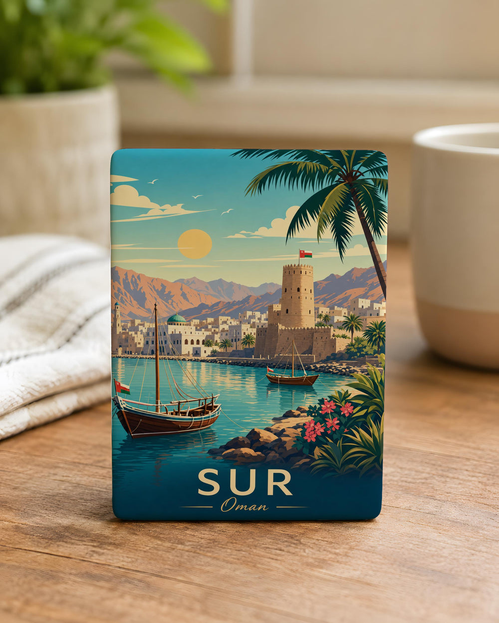 Sur Oman Fridge Magnet, Sur City Oman Souvenir Magnet, Oman Travel Gift, Middle East Destination Keepsake Magnet