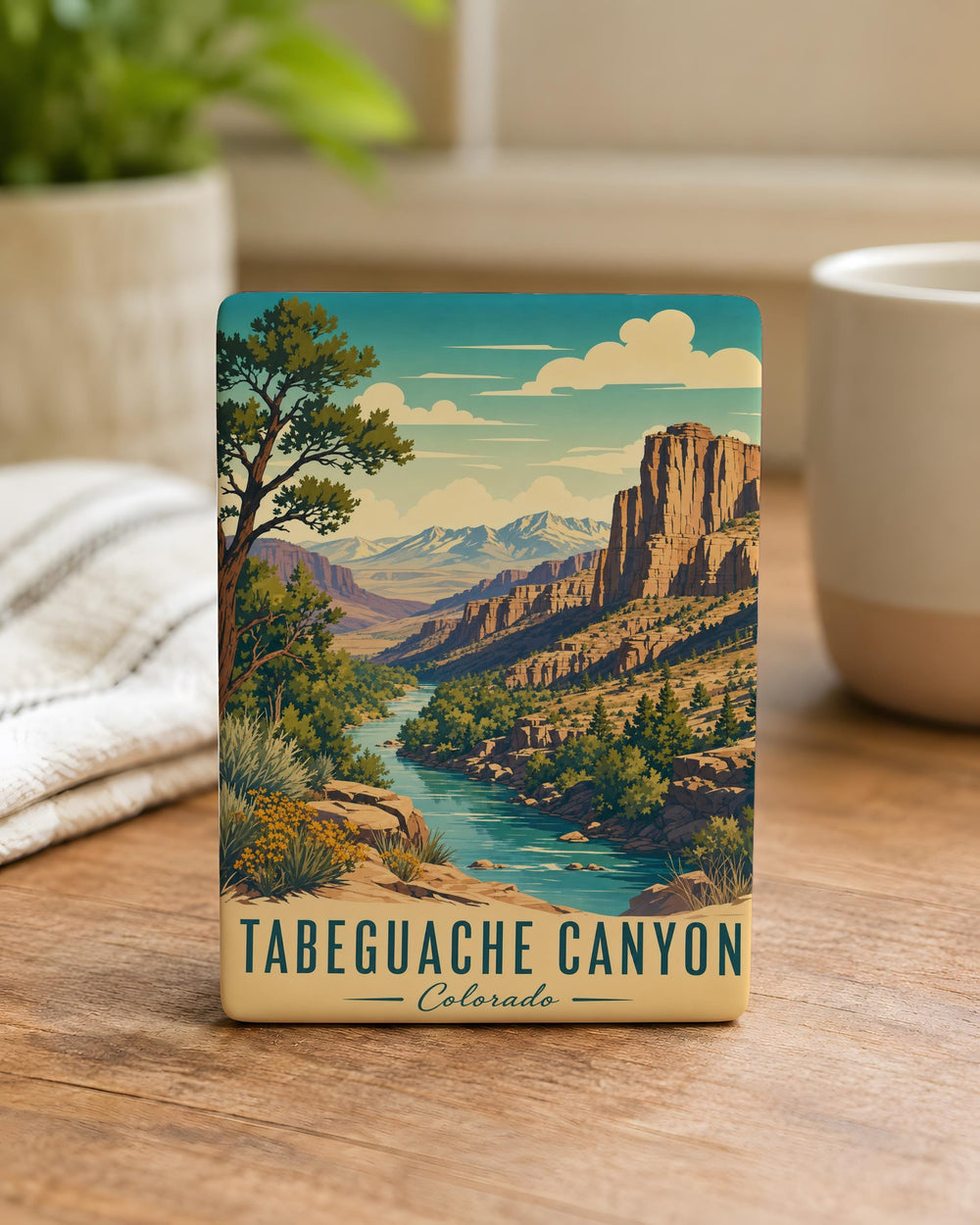Tabeguache Canyon Fridge Magnet, Colorado Canyon Landscape Souvenir Magnet, Outdoor Adventure Travel Gift