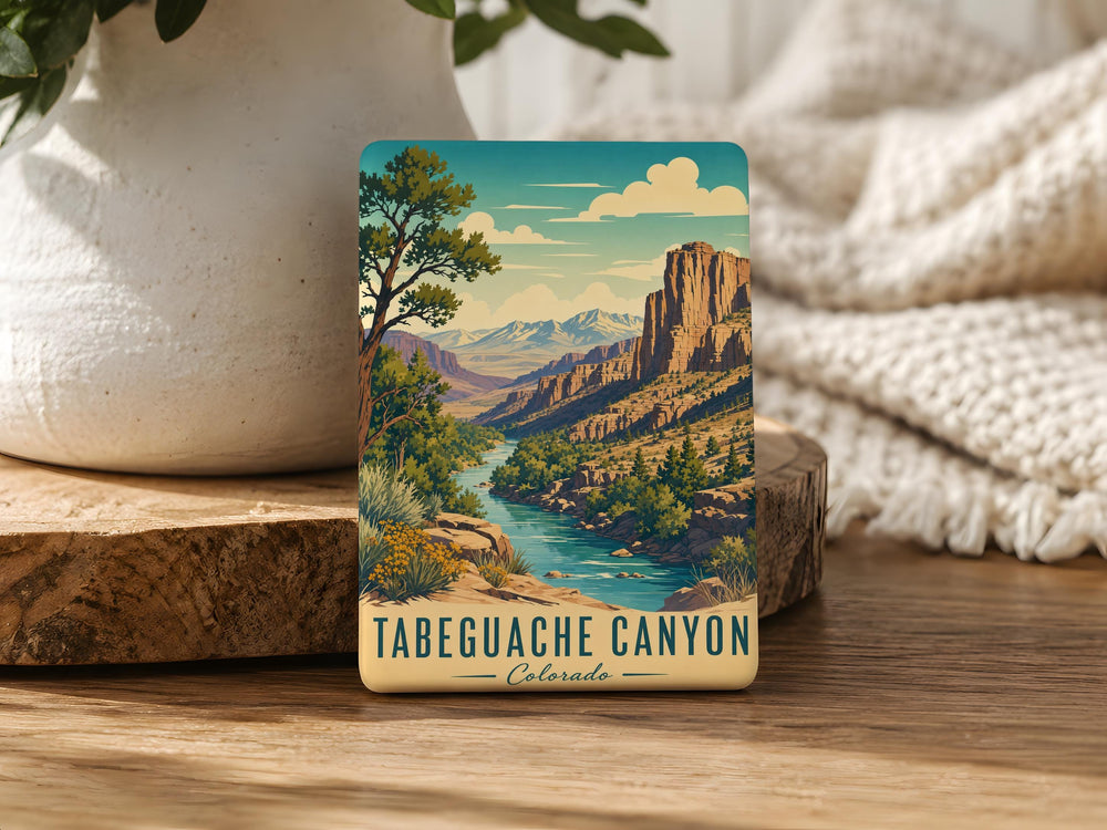 Tabeguache Canyon Fridge Magnet, Colorado Canyon Landscape Souvenir Magnet, Outdoor Adventure Travel Gift