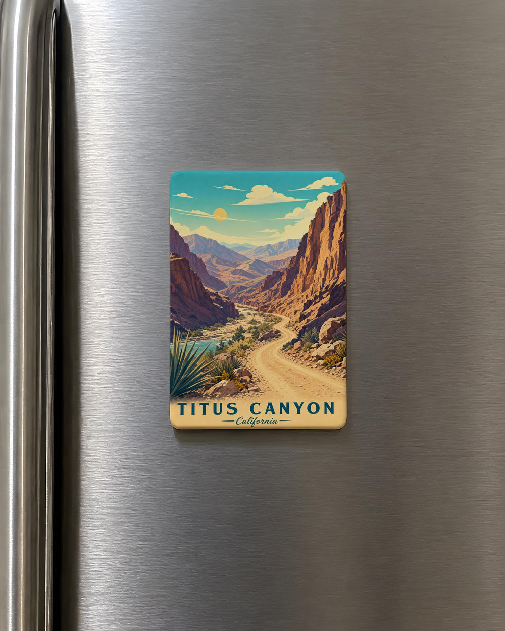 Titus Canyon Fridge Magnet, Death Valley National Park Souvenir, Desert Canyon Landscape Gift, California Nevada Travel Keepsake