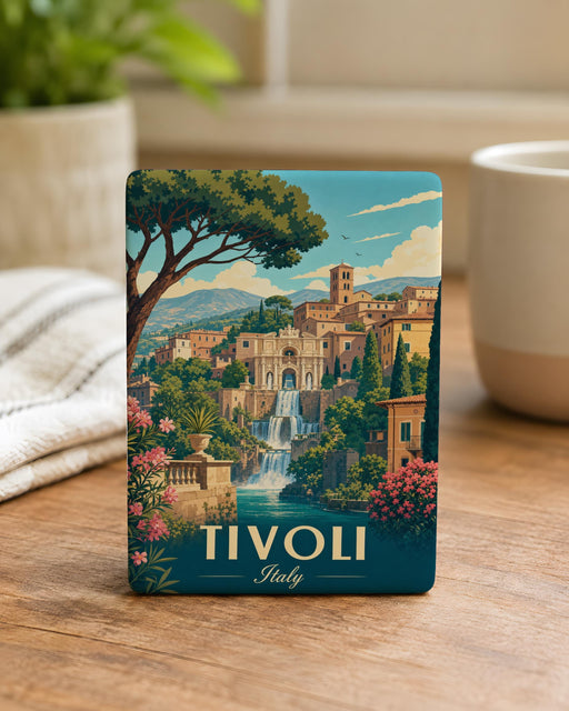 Tivoli Italy Fridge Magnet, Tivoli Travel Souvenir Magnet, Italy Landmark Keepsake, Italian Vacation Gift, Rome Day Trip Magnet