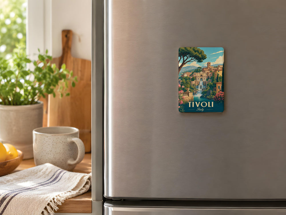 Tivoli Italy Fridge Magnet, Tivoli Travel Souvenir Magnet, Italy Landmark Keepsake, Italian Vacation Gift, Rome Day Trip Magnet