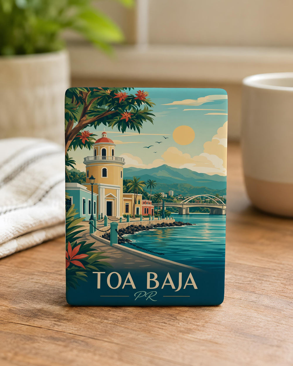 Toa Baja Puerto Rico Fridge Magnet, Toa Baja PR Souvenir Magnet, Puerto Rico Travel Gift, Boricua Home Decor Magnet
