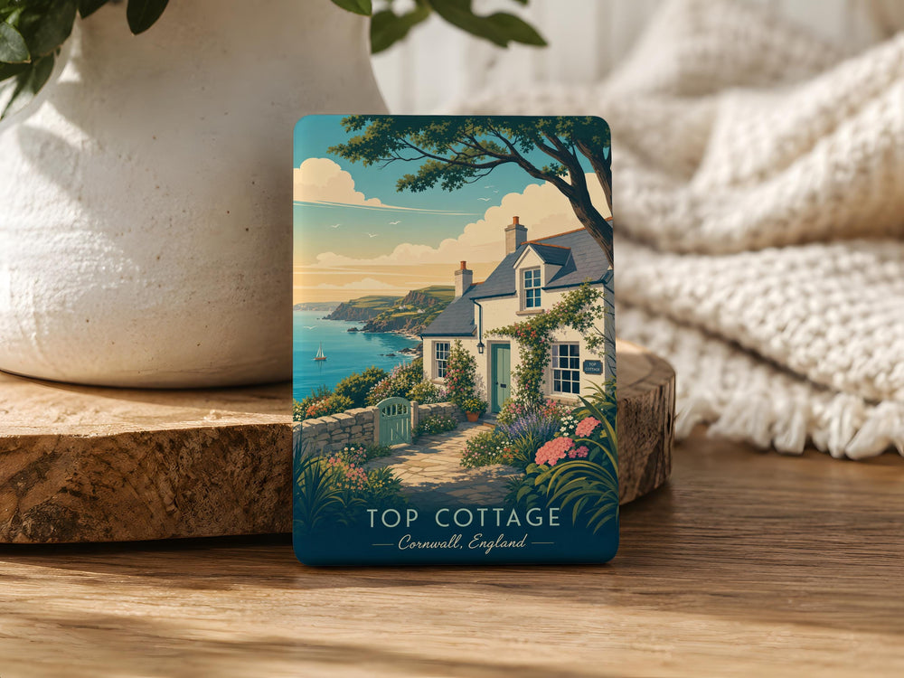 Cottage Fridge Magnet, Cozy Country Cottage House Magnet, Rustic Home Decor Magnet, Cottagecore Kitchen Magnet