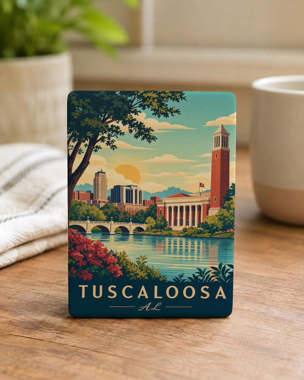 Tuscaloosa Alabama Fridge Magnet, Tuscaloosa AL Souvenir Magnet, Alabama Travel Gift, Tuscaloosa Keepsake Magnet