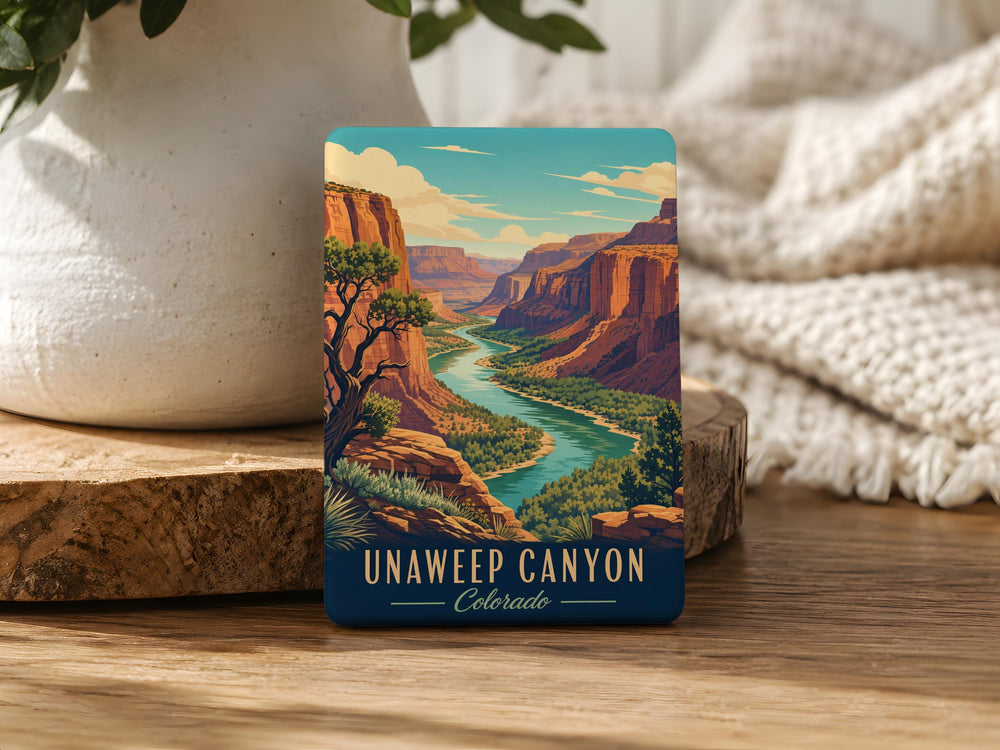 Unaweep Canyon Fridge Magnet, Colorado Canyon Landscape Souvenir Magnet, Western Slope Travel Gift, Outdoor Adventure Keepsake