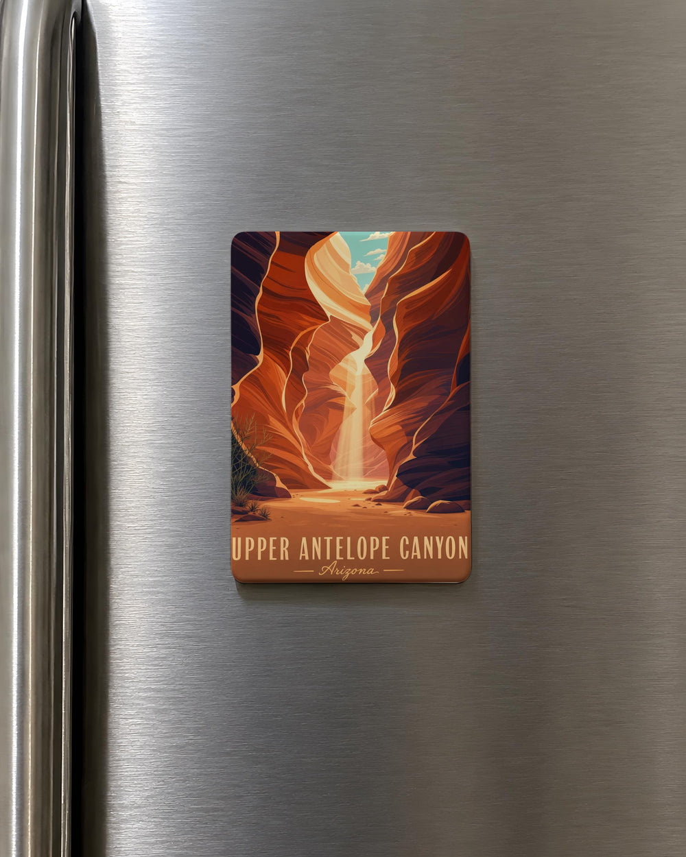 Upper Antelope Canyon Fridge Magnet, Arizona Slot Canyon Souvenir, Page AZ Travel Keepsake, Southwest Desert Landmark Magnet
