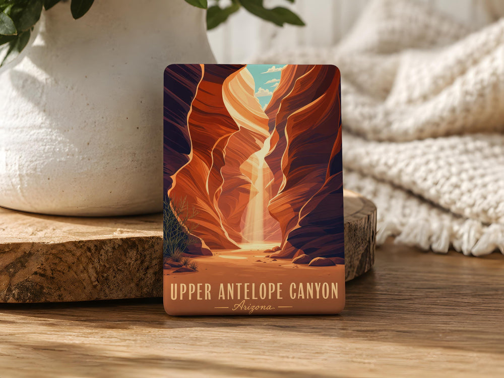 Upper Antelope Canyon Fridge Magnet, Arizona Slot Canyon Souvenir, Page AZ Travel Keepsake, Southwest Desert Landmark Magnet