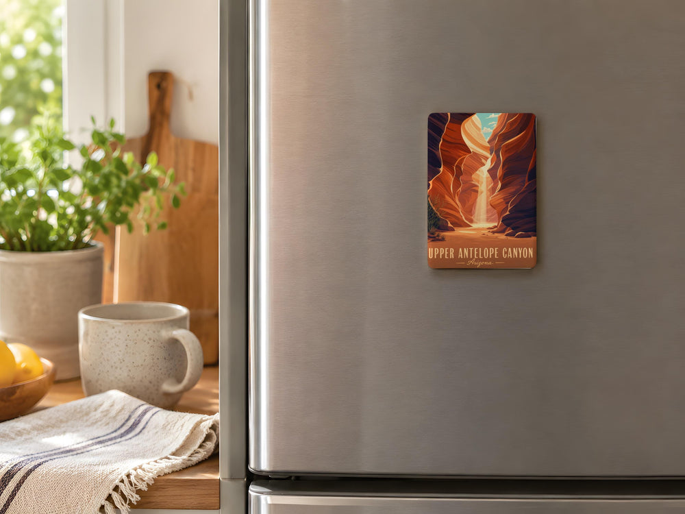 Upper Antelope Canyon Fridge Magnet, Arizona Slot Canyon Souvenir, Page AZ Travel Keepsake, Southwest Desert Landmark Magnet
