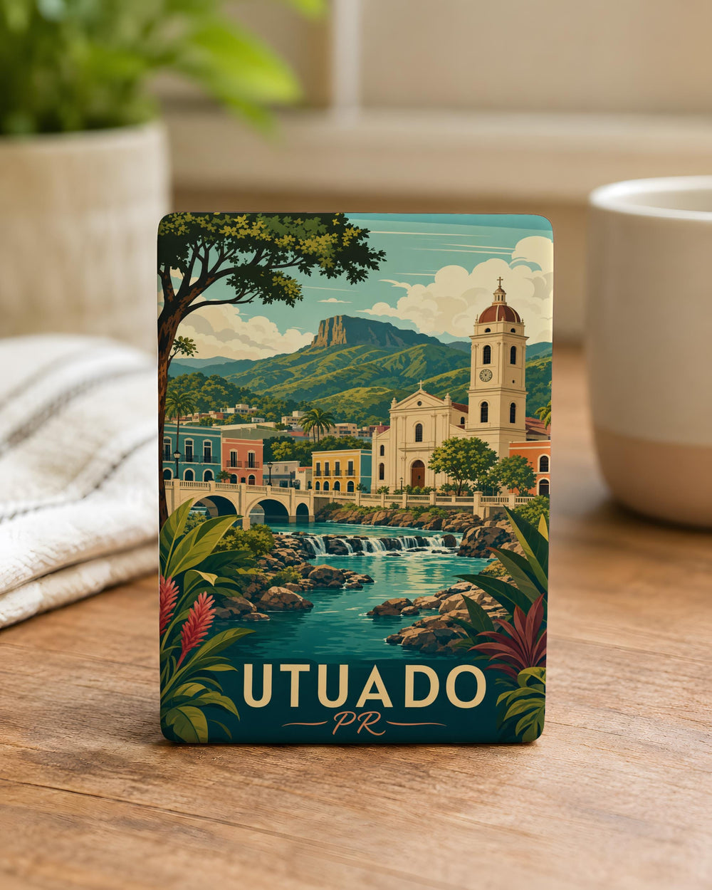 Utuado Puerto Rico Fridge Magnet, Utuado PR Souvenir Magnet, Puerto Rico Travel Keepsake, Borikén Gift, Island Memory Magnet