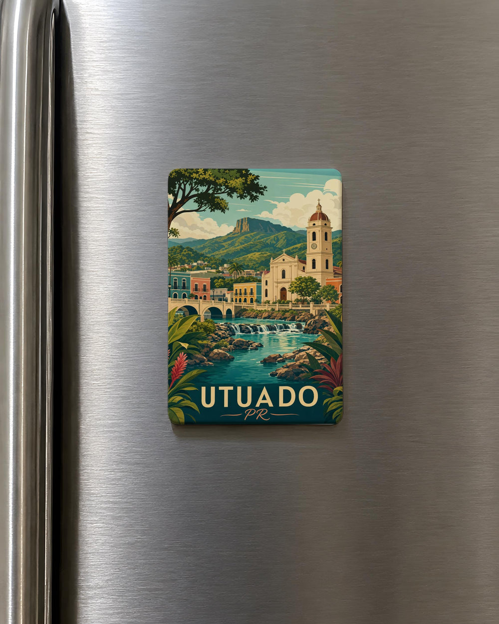 Utuado Puerto Rico Fridge Magnet, Utuado PR Souvenir Magnet, Puerto Rico Travel Keepsake, Borikén Gift, Island Memory Magnet