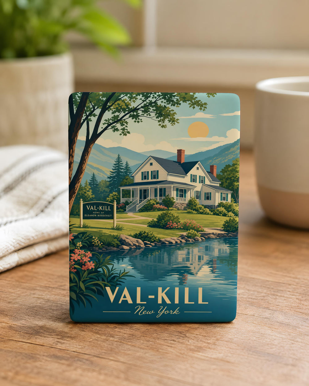 Val-Kill Fridge Magnet, Val-Kill Historic Site Souvenir Magnet, Hyde Park New York Travel Keepsake Magnet