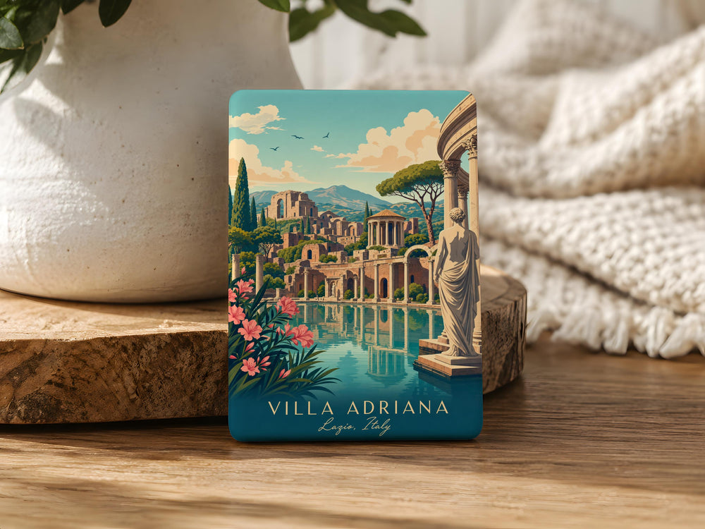 Villa Adriana Fridge Magnet, Hadrian’s Villa Tivoli Italy Souvenir, Ancient Roman Ruins Landmark Travel Keepsake Magnet